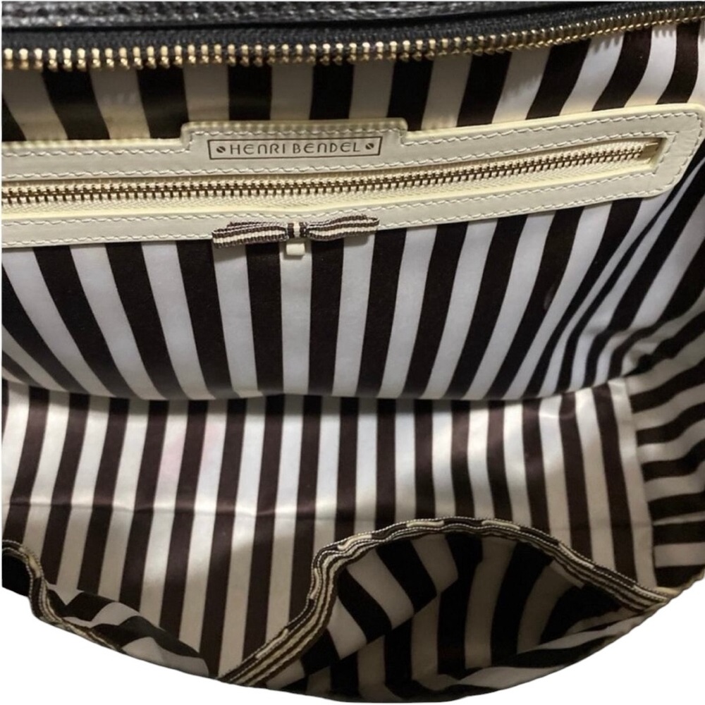Henri Bendel Rare Blue Leaf Yellow Handles Red Bottom Tote Bundle - Picture 5 of 16